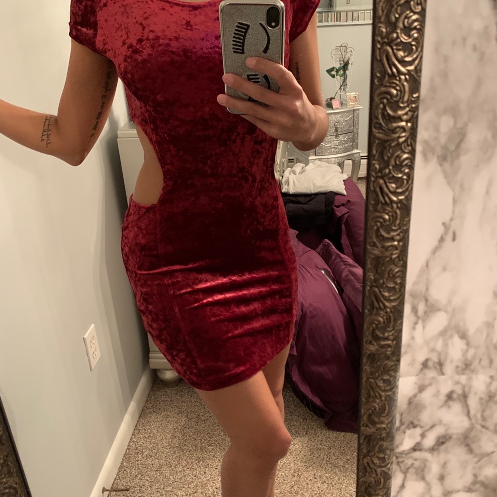 Somedays Lovin’ Velvet Cutout Dress - Picture 9 of 12
